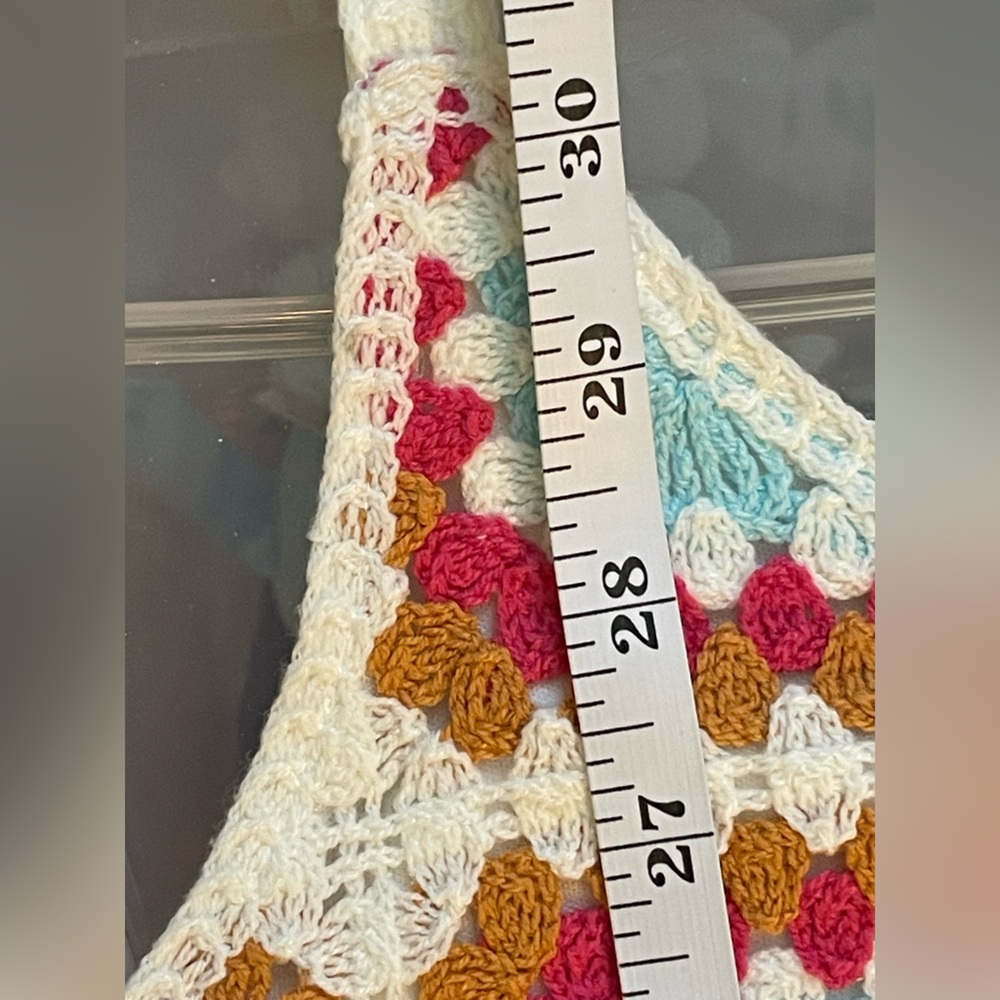 Willow & Wind EUC Boho Women’s Crochet Tank Lined Mini Dress Size S Cottagecore - Picture 12 of 12